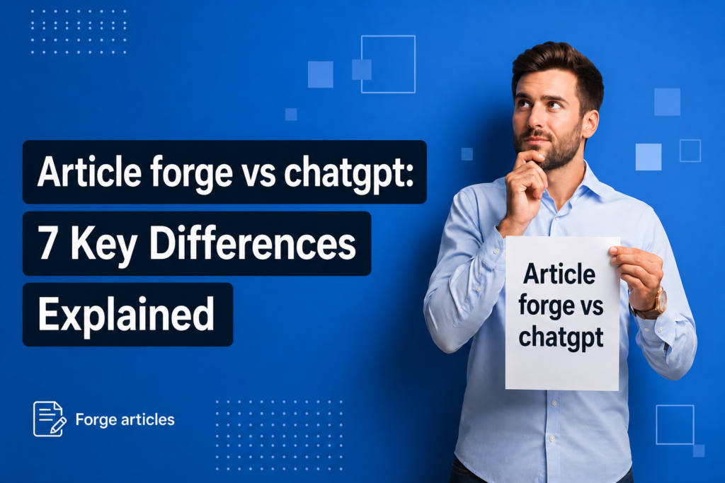 Article forge vs chatgpt