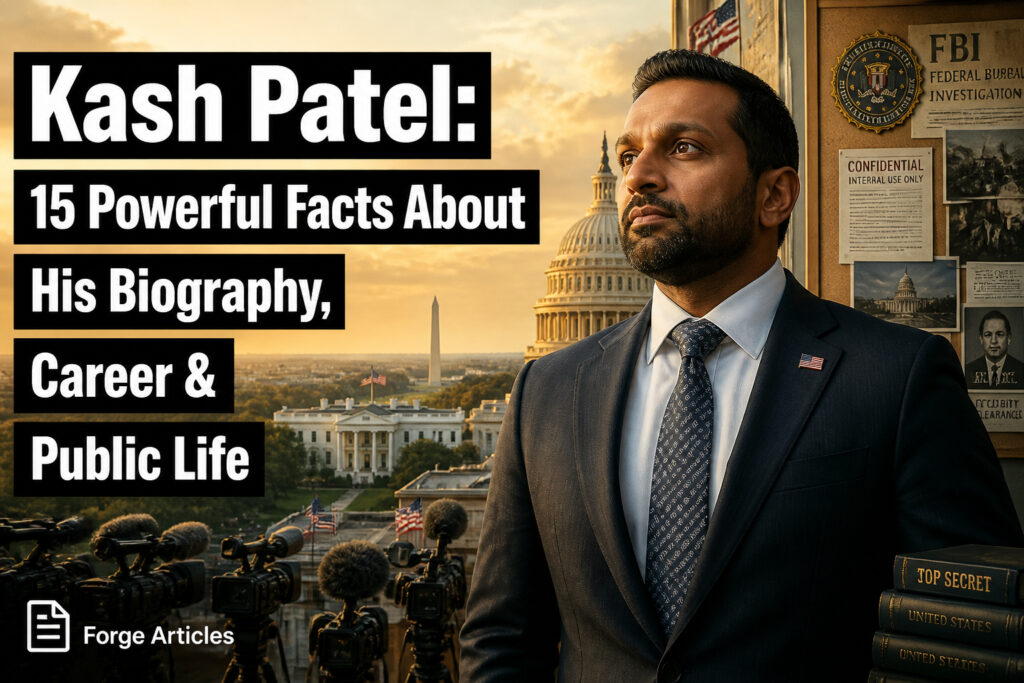 Kash Patel: 15 Powerful Facts About His Biography, Career & Public Life kash patel