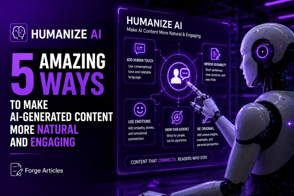 Humanize AI: Making AI-Generated Content More Natural and Engaging humanize ai